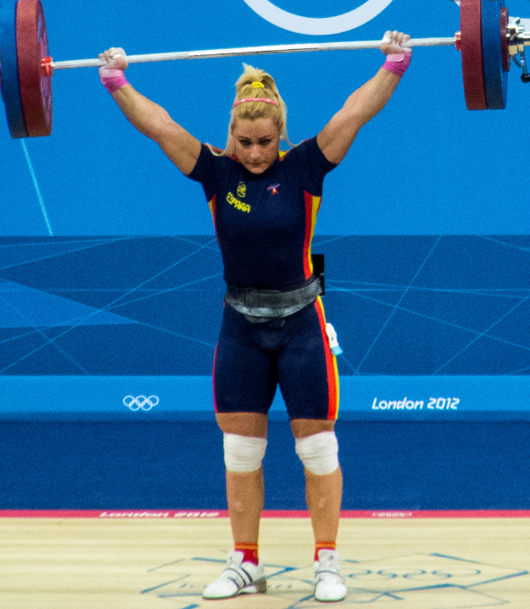 Lydia Valentín en un campeonato olímpico